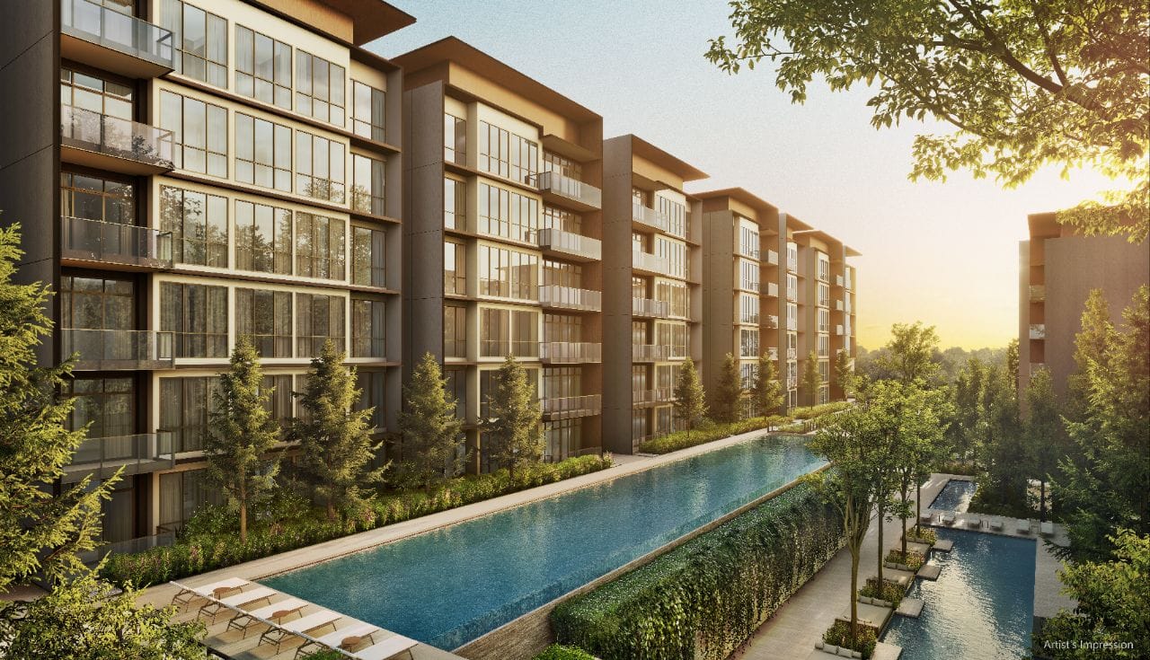 Artist's impression of AMBERWOOD at Holland lap pool