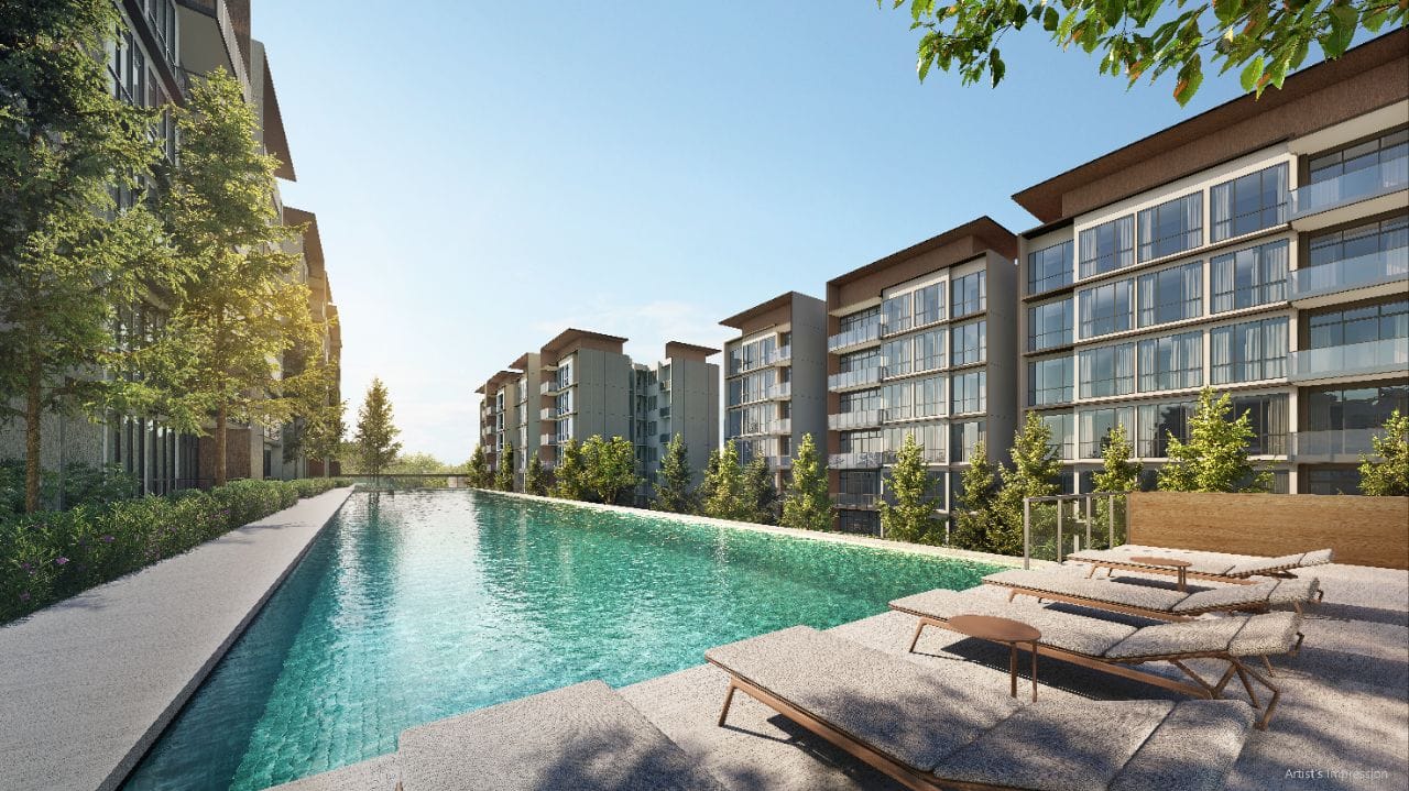 Artist's impression of an AMBERWOOD at Holland water feature