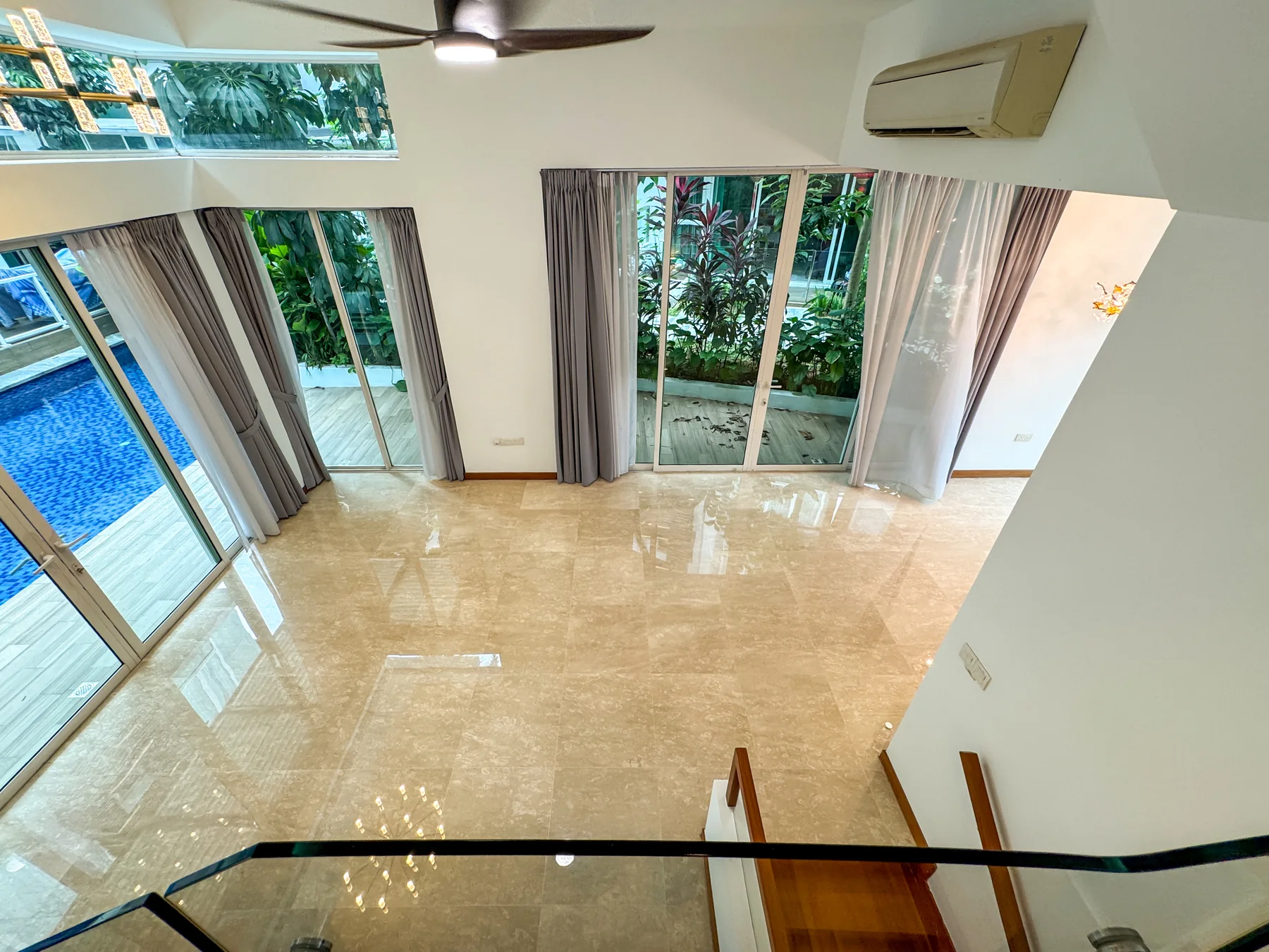 First living-area angle in the north-east-facing four-bedroom Cabana home