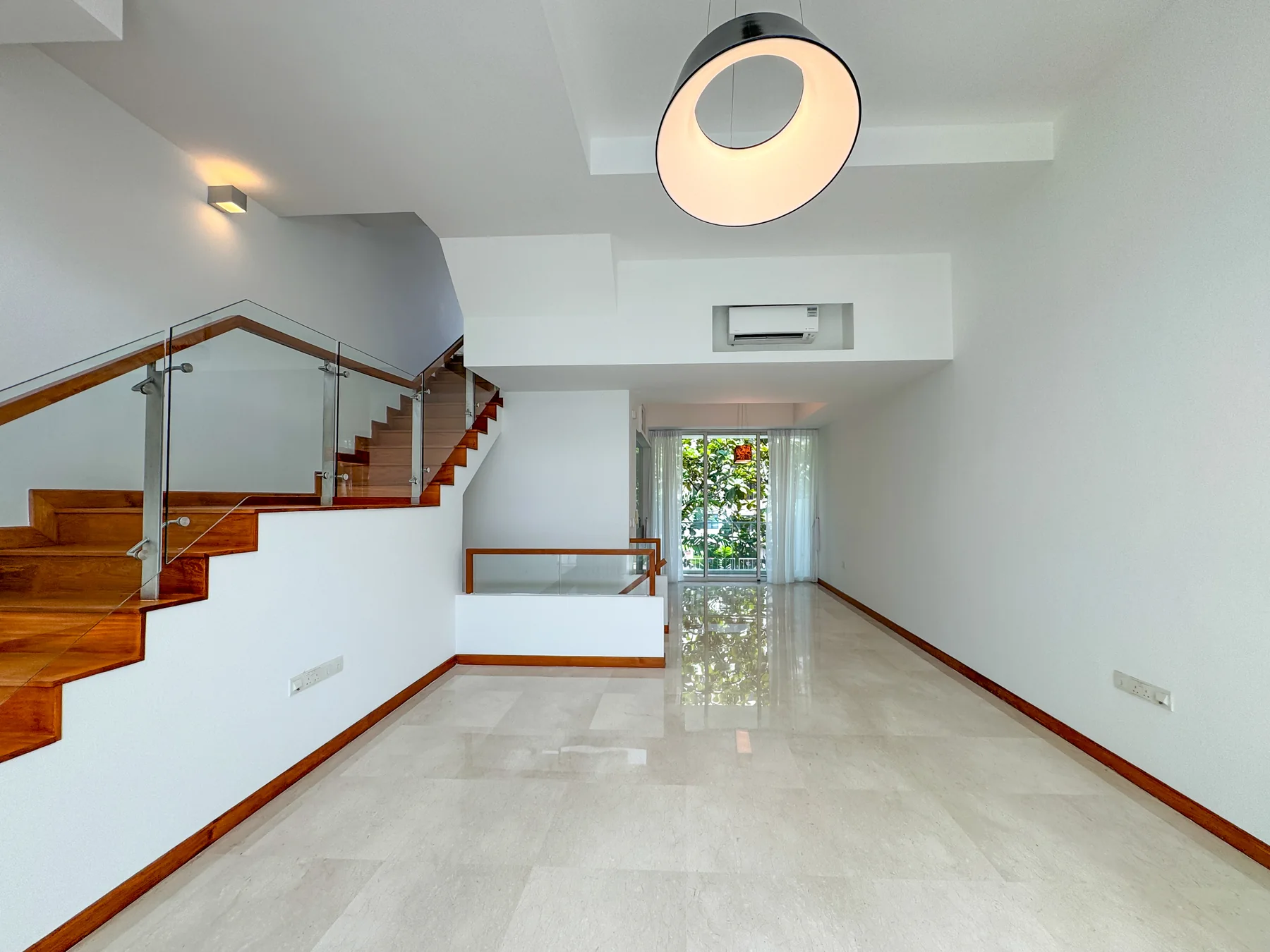 First living-area angle in the pool-view corner four-bedroom Cabana home