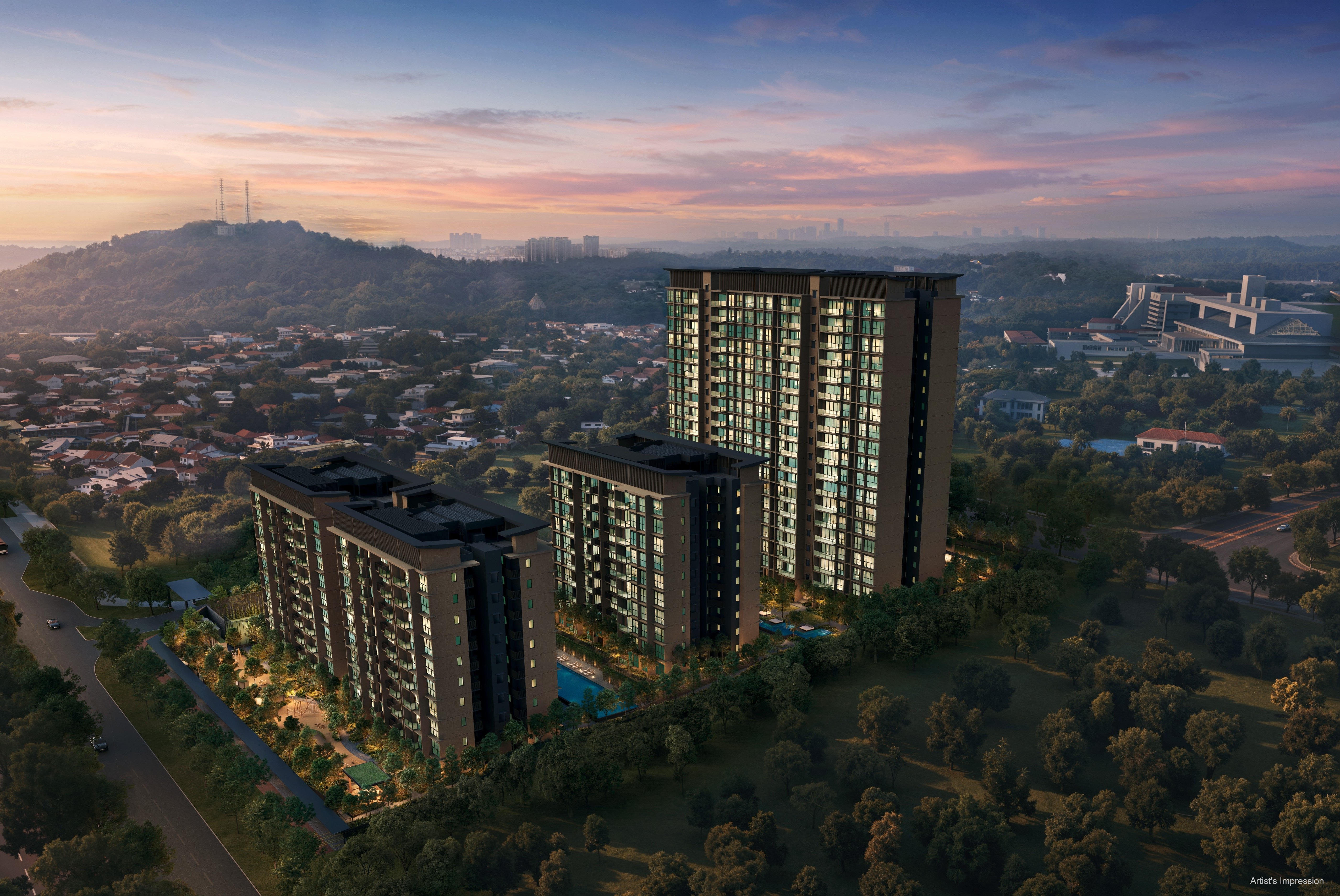 Dunearn House in the Bukit Timah Turf City area