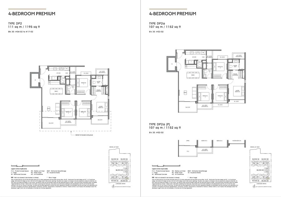 Lucerne Grand 4-bedroom Premium floor-plan spread, brochure PDF page 26