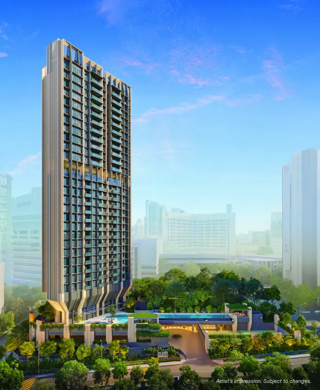 The Serra Residences hero perspective · alternative supplied version, artist’s impression