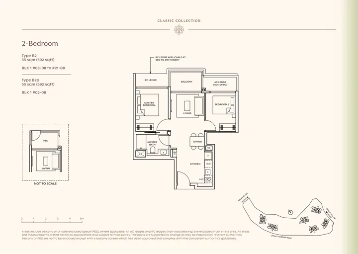 Thomson Reserve Type B2 2-bedroom layout from supplied booklet page 4