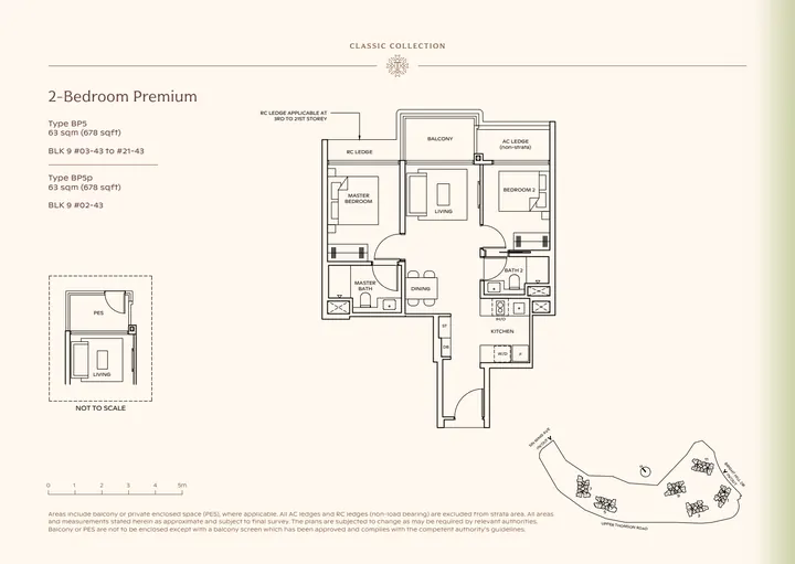Thomson Reserve Type BP5 2-bedroom premium / premium + study layout from supplied booklet page 10