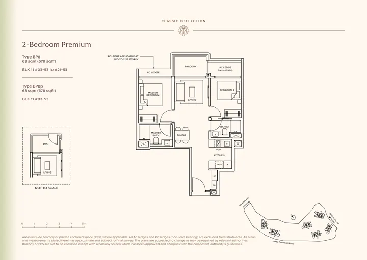 Thomson Reserve Type BP8 2-bedroom premium / premium + study layout from supplied booklet page 11