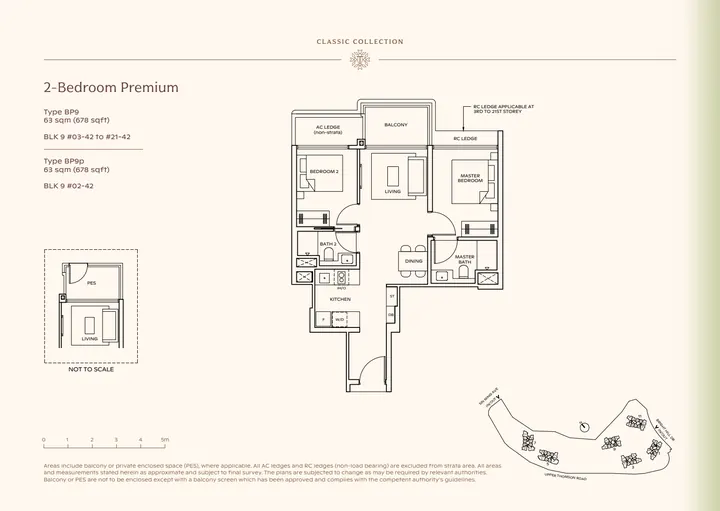 Thomson Reserve Type BP9 2-bedroom premium / premium + study layout from supplied booklet page 12