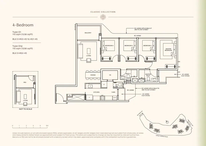 Thomson Reserve Type D1 4-bedroom layout from supplied booklet page 26