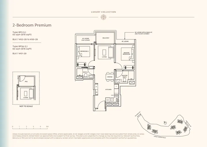 Thomson Reserve Type BP2 (L) 2-bedroom luxury collection layout from supplied booklet page 31