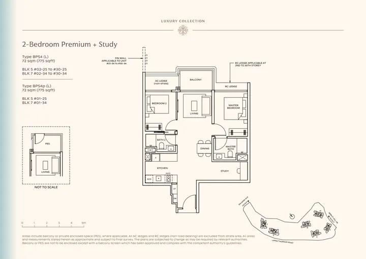 Thomson Reserve Type BPS4 (L) 2-bedroom luxury collection layout from supplied booklet page 37