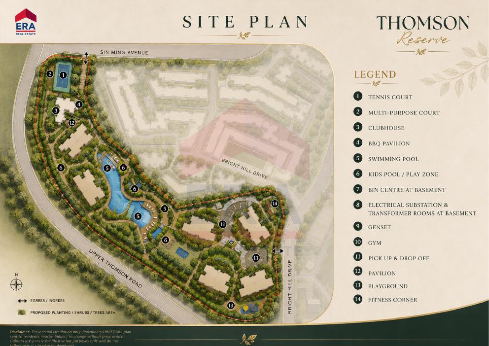 Preliminary Thomson Reserve site plan